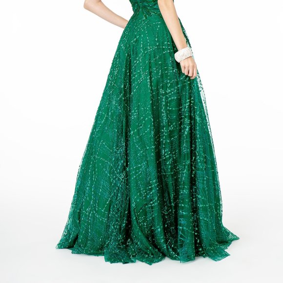 Strapless Sequined Ballgown Shape Dress GSGL2921 - Picture 7 of 7